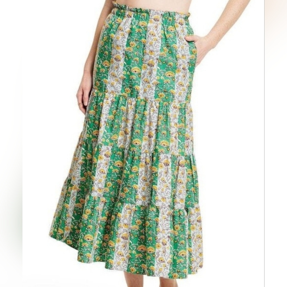 Rhode x Target sz XL Whimsical floral tiered skirt